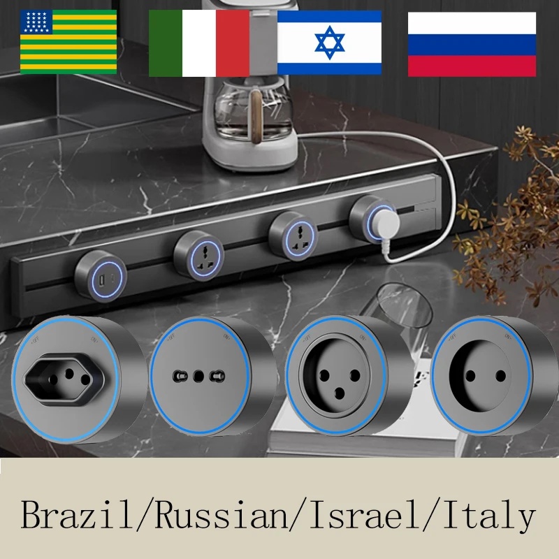 Phone Accessories Uk - 30CM/40CM/50CM Brazil/Russian/Israel/Italy Track Socket Wall Power