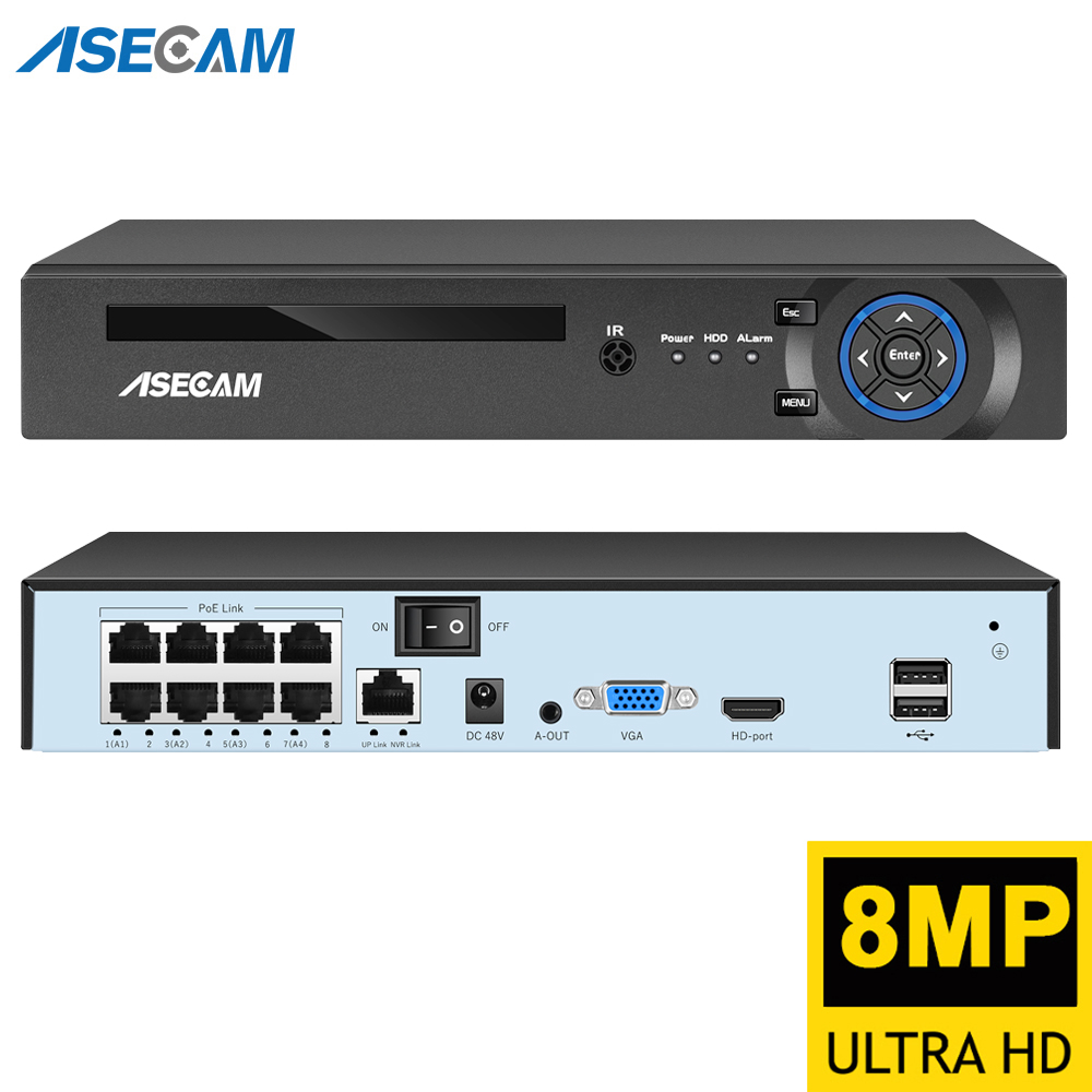 Phone Accessories Uk - Super 8MP POE NVR Video Recorder