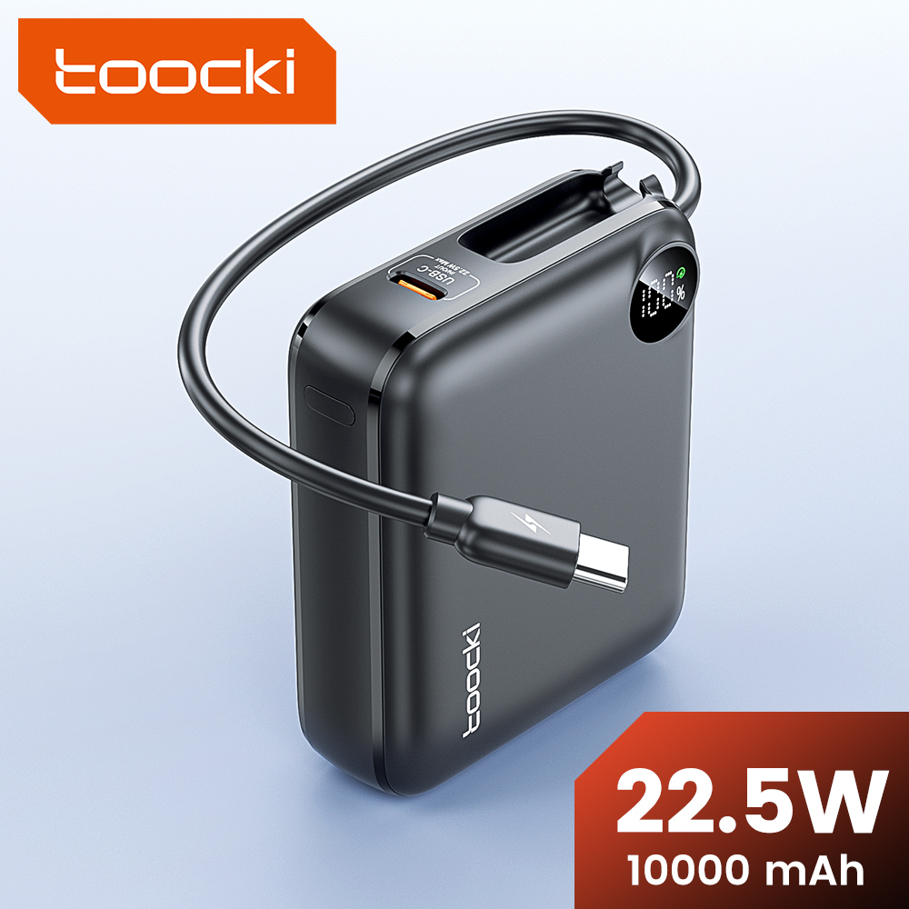 Portable Charger 20000Mah - Toocki Portable PowerBank Built-in USB C