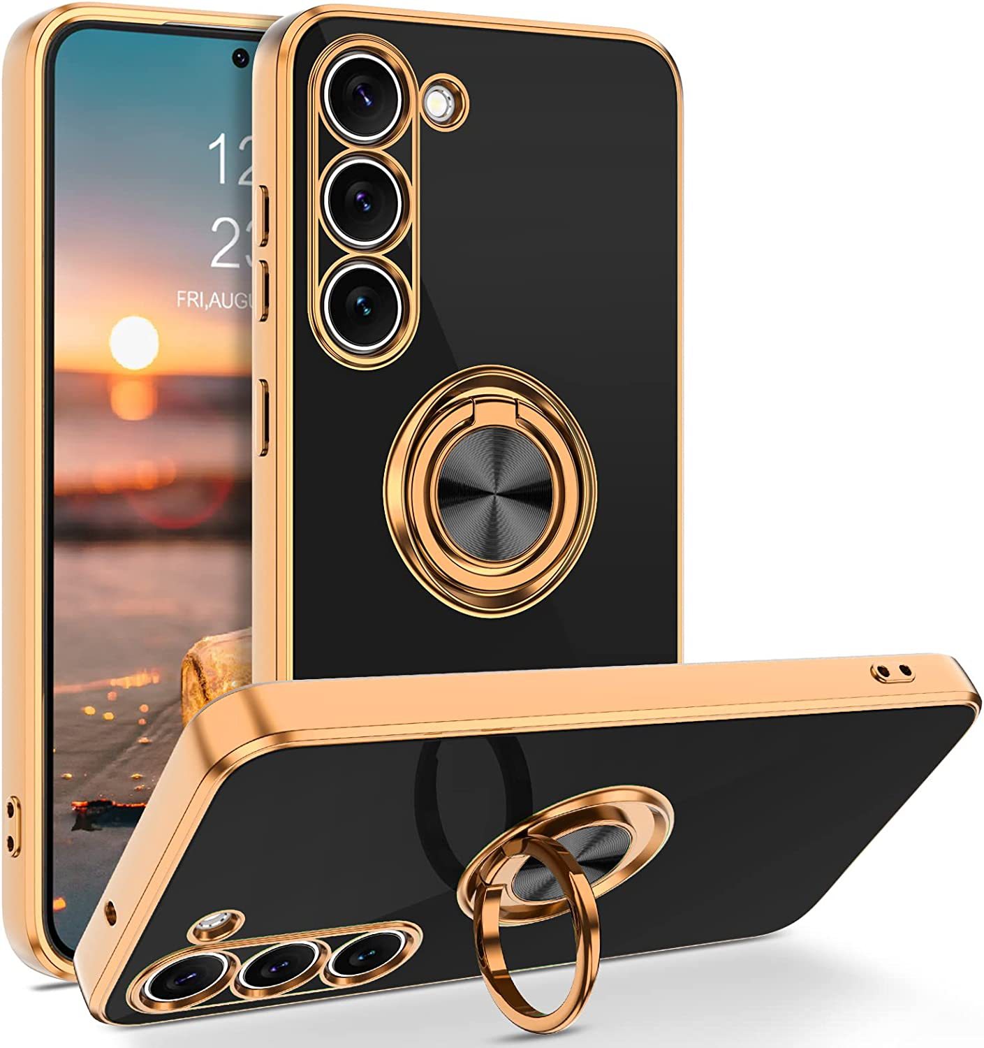 Phone Accessories Popsocket - Luxury Plating Magnetic 360°Ring Holder Phone