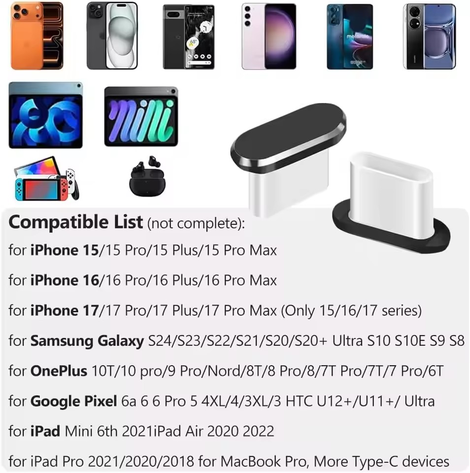 4Pcs USB C Dust Plug With Clea - Usb C Hub 评论和价格