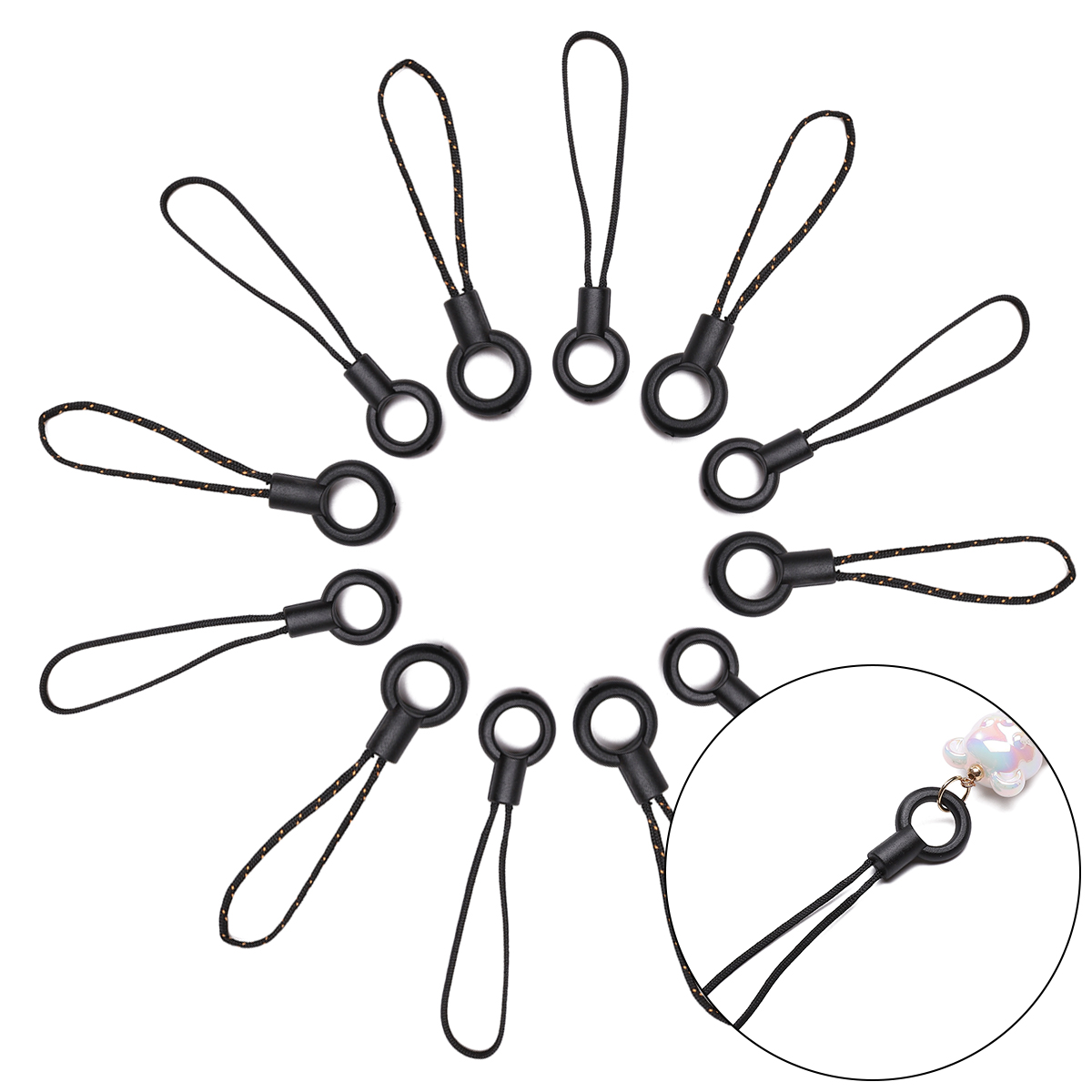 2Pcs 6/7cm Lanyard Cords Keych - Phone Accessories Hanger 评论和价格