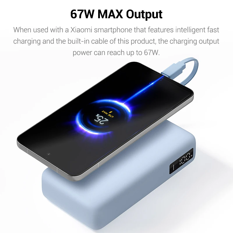 Xiaomi 20000mAh 67W Max Portab - Portable Charger 20000Mah 评论和价格