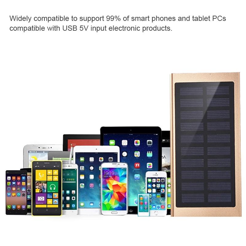 20000mAh Solar Power Bank LED  - Portable Charger 20000Mah 评论和价格