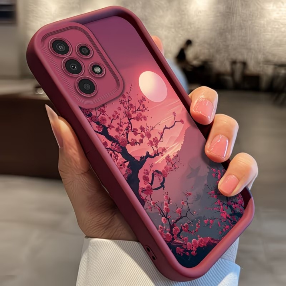 Sunset Mountain Peak Anti-Fall - Phone Accessories Red 评论和价格
