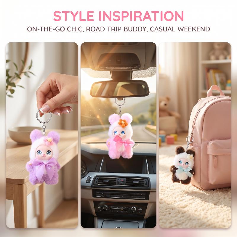 Cute Animal Plush Keychain 15c - Phone Accessories Charms 评论和价格