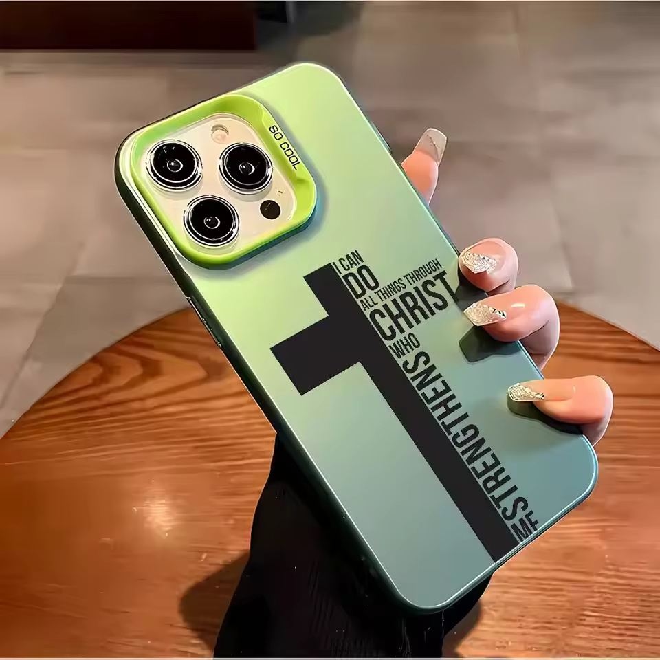 Anti Fingerprint Cross Bible P - Phone Accessories Iphone 评论和价格