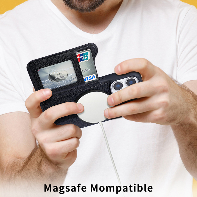 For Magsafe Magnetic Flip Leat - Phone Accessories Hippers 评论和价格