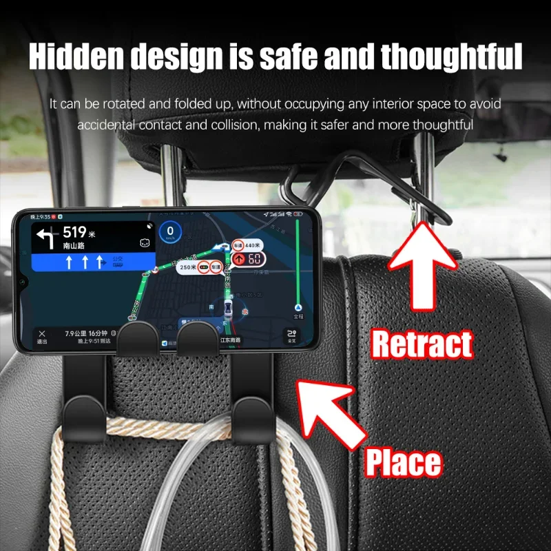 1/2pcs Multifunctional Car Sea - Phone Accessories Hanger 评论和价格