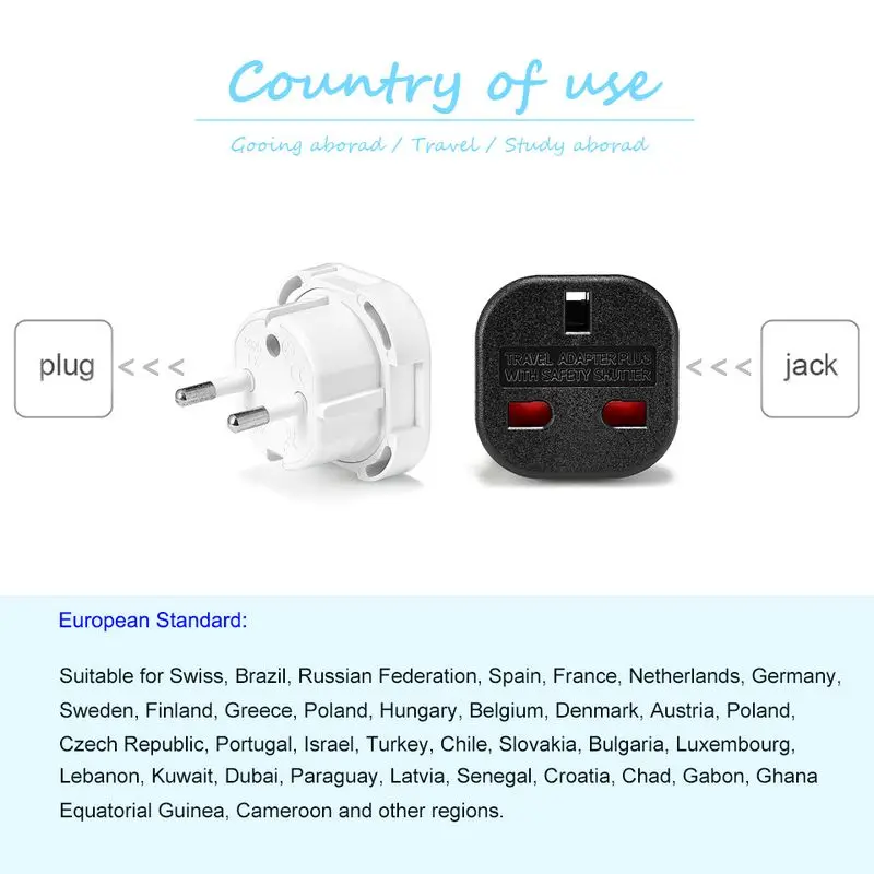 UK To EU Euro Electric Travel  - Phone Accessories Uk 评论和价格