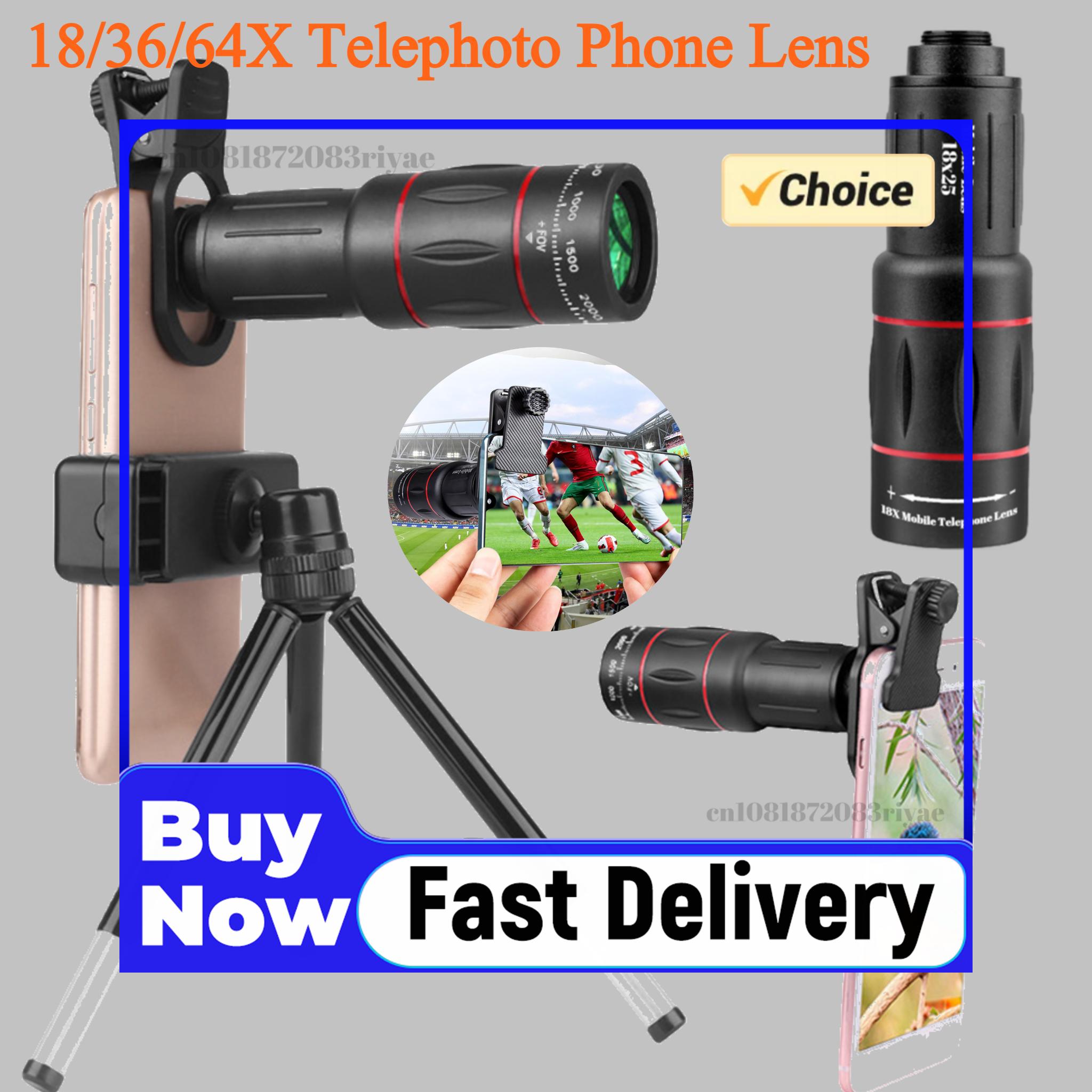 18/36/64X Telephoto Phone Lens - Lens Camera Clip 评论和价格