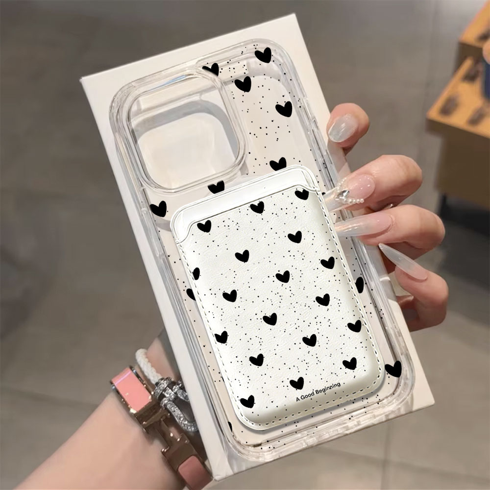 Full screen Polka Dot Heart Fo - Phone Accessories Hippers 评论和价格