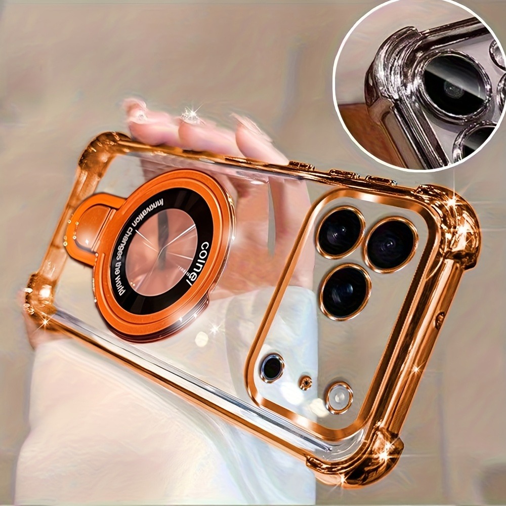 Luxury Clear  Plating Phone Ca - Phone Accessories Popsocket 评论和价格