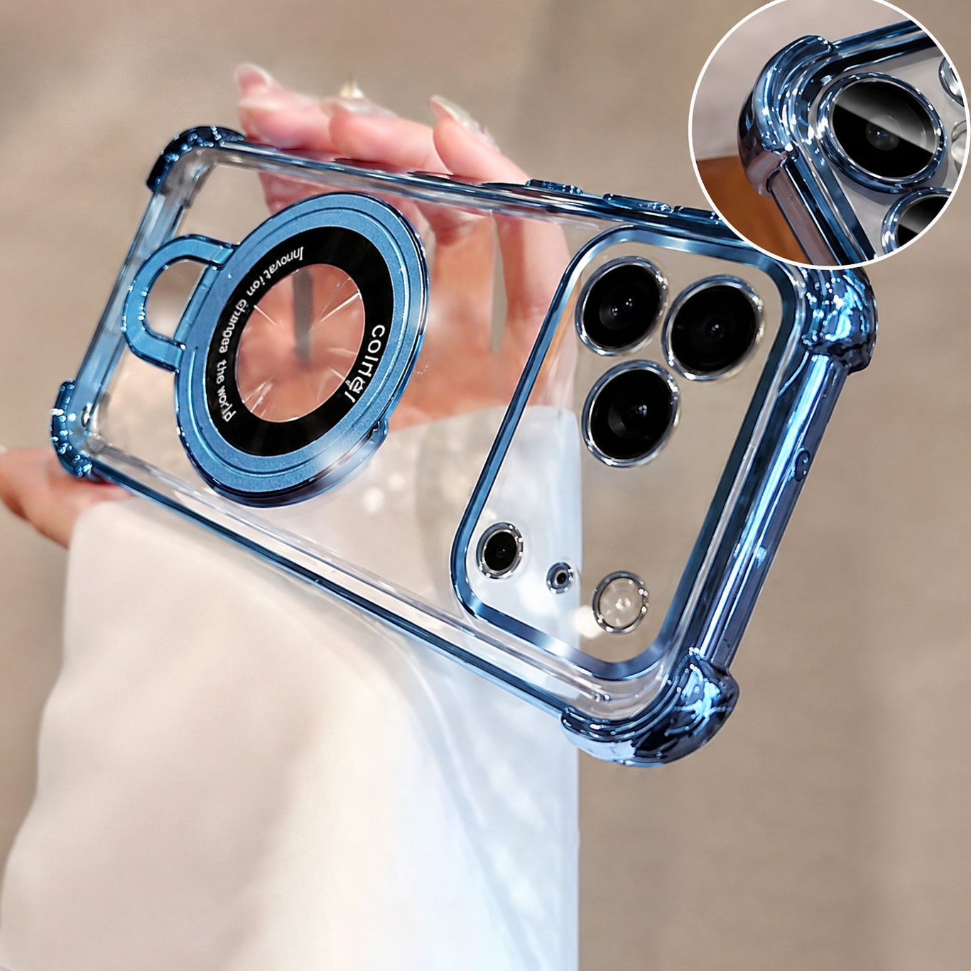 Luxury Clear  Plating Phone Ca - Phone Accessories Popsocket 评论和价格