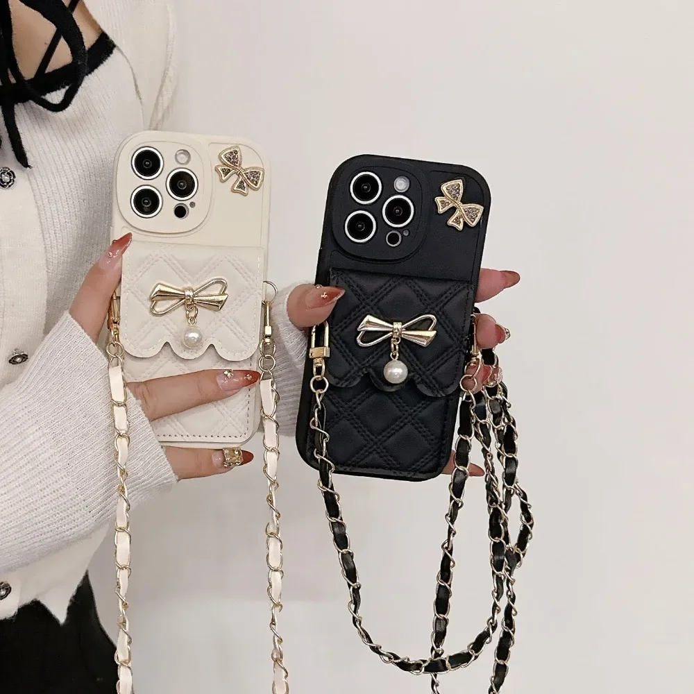 3D Bowknot Crossbody Card Hold - Phone Accessories Hippers 评论和价格