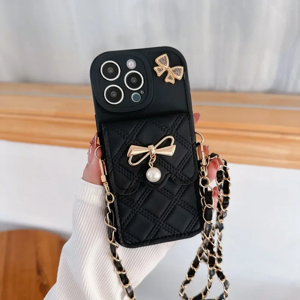 3D Bowknot Crossbody Card Hold - Phone Accessories Hippers 评论和价格