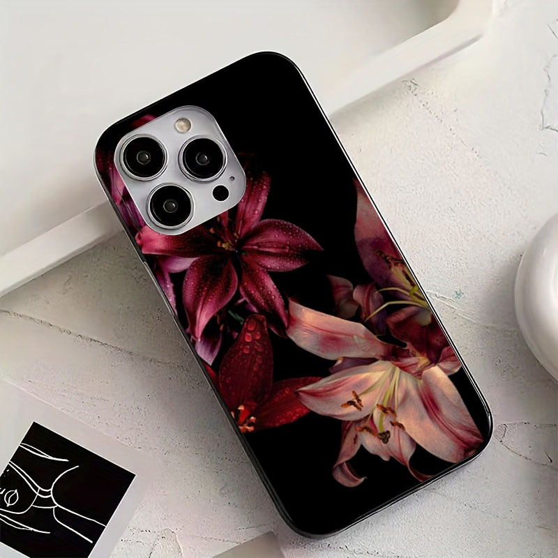 Elegant Red Lily Flower Phone  - Phone Accessories Red 评论和价格