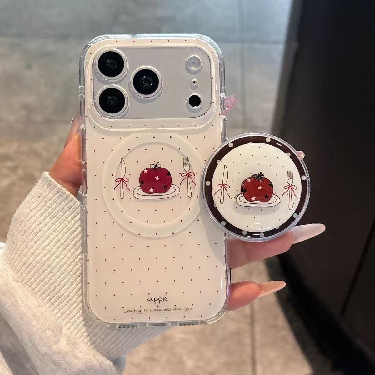 Vintage Red Apple Phone Magnet - Phone Accessories Red 评论和价格