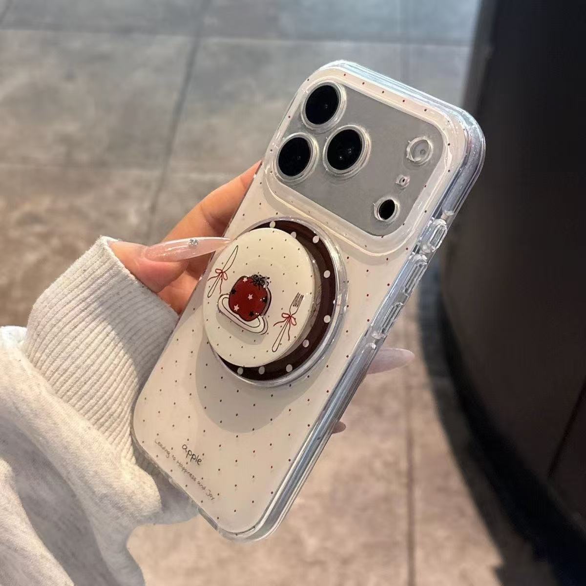 Vintage Red Apple Phone Magnet - Phone Accessories Red 评论和价格
