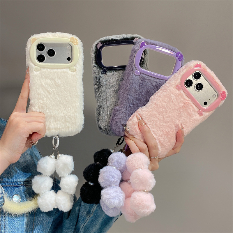 Luxury Solid Colors Furry Plus - Phone Accessories Iphone 评论和价格