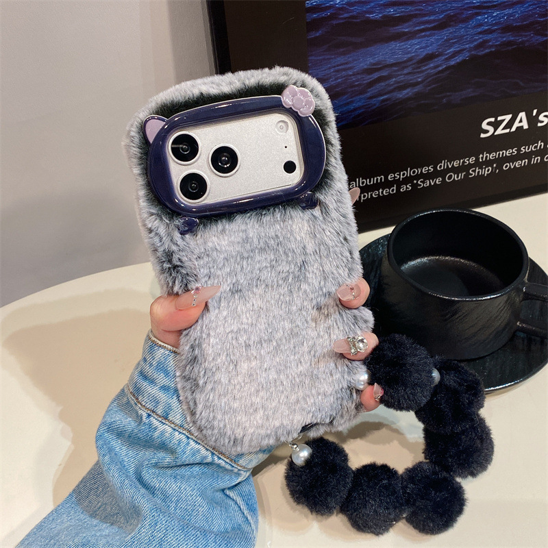 Luxury Solid Colors Furry Plus - Phone Accessories Iphone 评论和价格