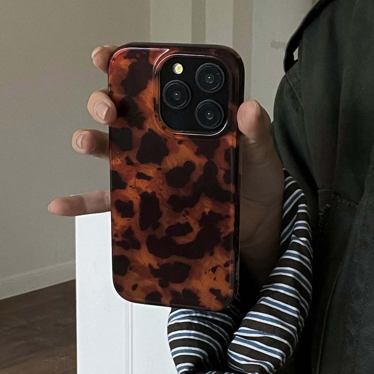 Retro Amber Texture Laser Phon - Phone Accessories Iphone 评论和价格