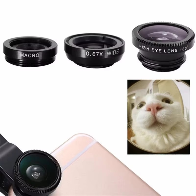 3 In 1 Fisheye Phone Lens 0.67 - Lens Camera Clip 评论和价格