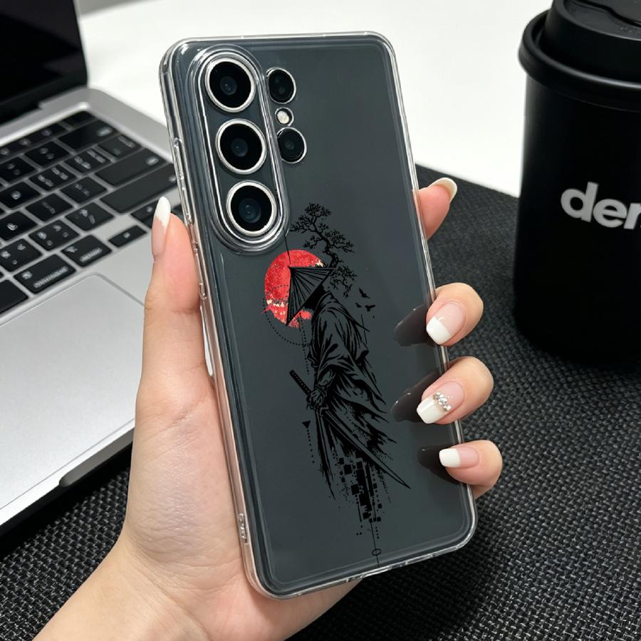 Samurai With Red Sun Print Cas - Phone Accessories Red 评论和价格