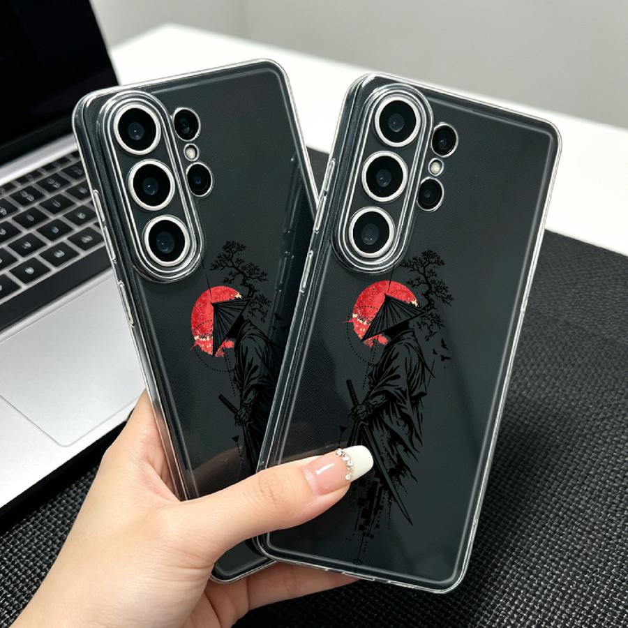 Samurai With Red Sun Print Cas - Phone Accessories Red 评论和价格