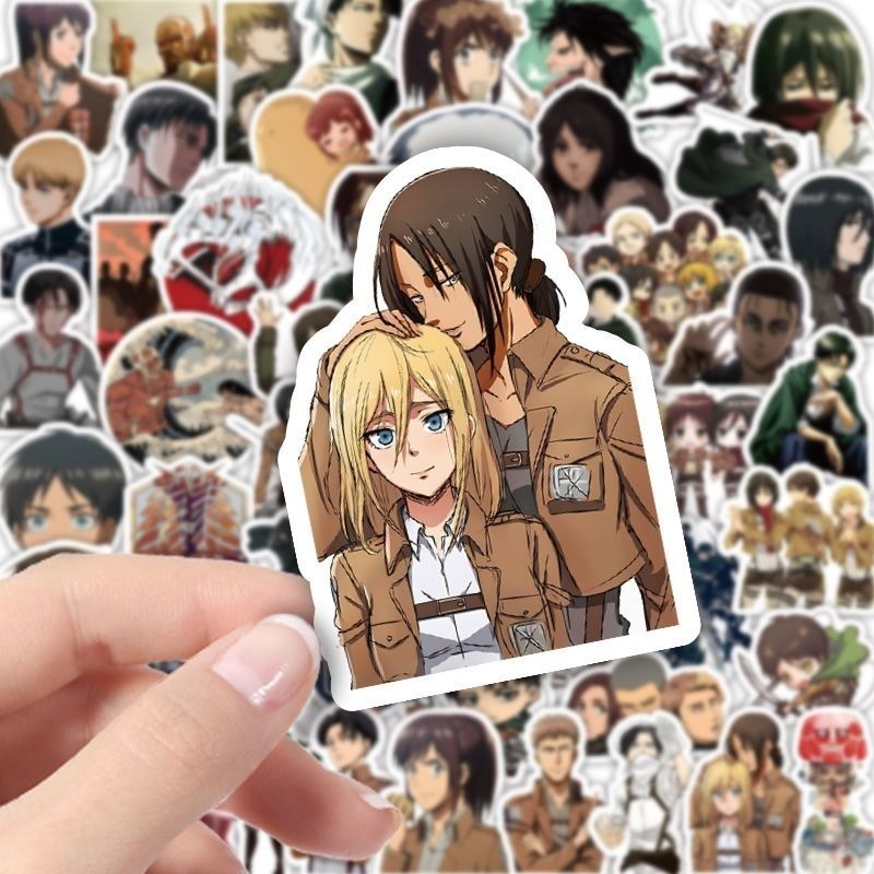 60Pcs Attack on Titan Anime St - Phone Accessories Cute 评论和价格