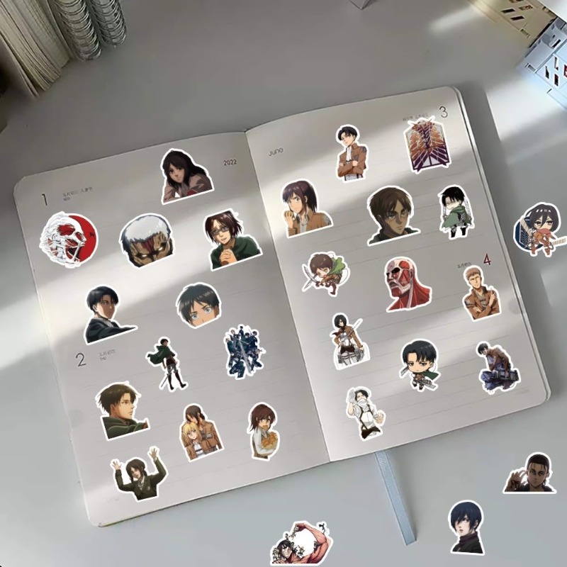 60Pcs Attack on Titan Anime St - Phone Accessories Cute 评论和价格