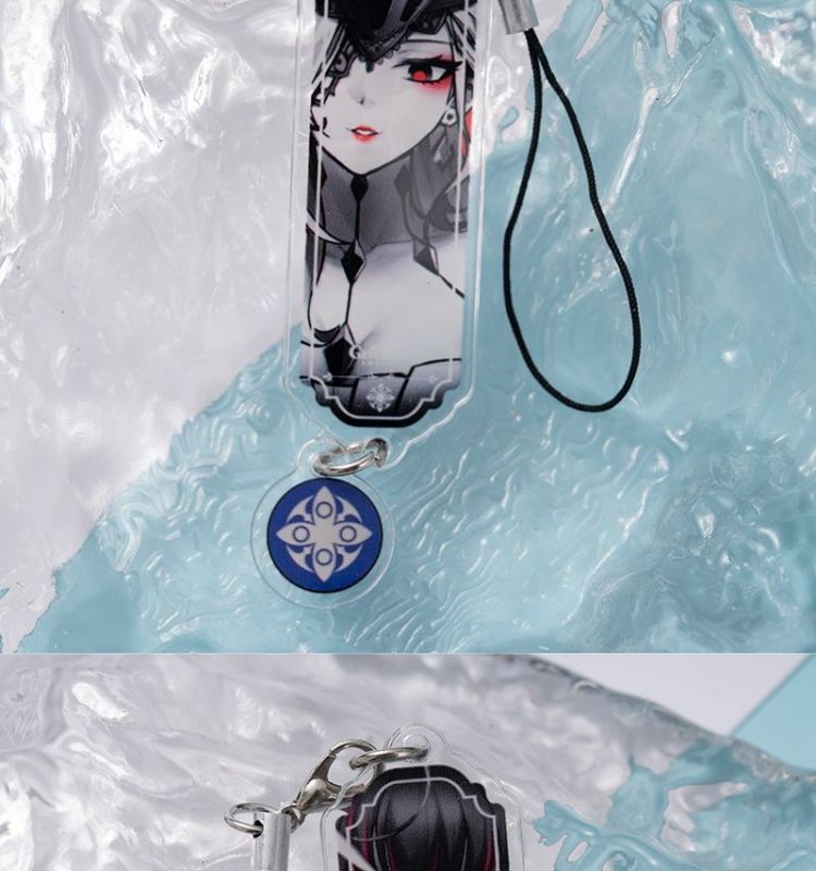8pcs Anime Keychain Genshin Im - Phone Accessories Charms 评论和价格