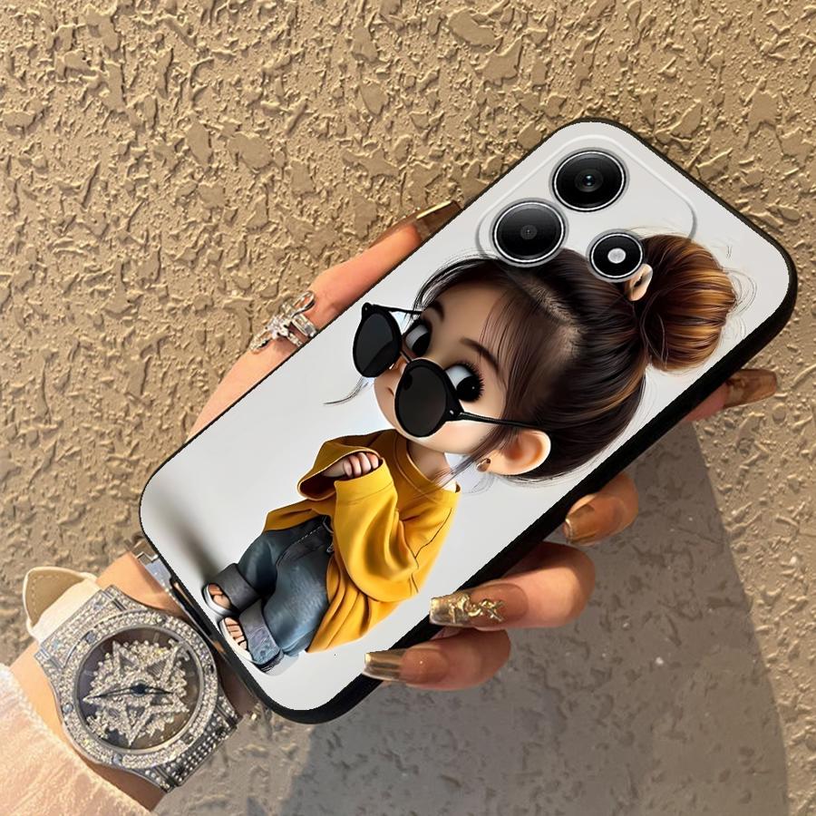 Cartoon Girl Pattern Funda Pho - Phone Accessories For Girls 评论和价格