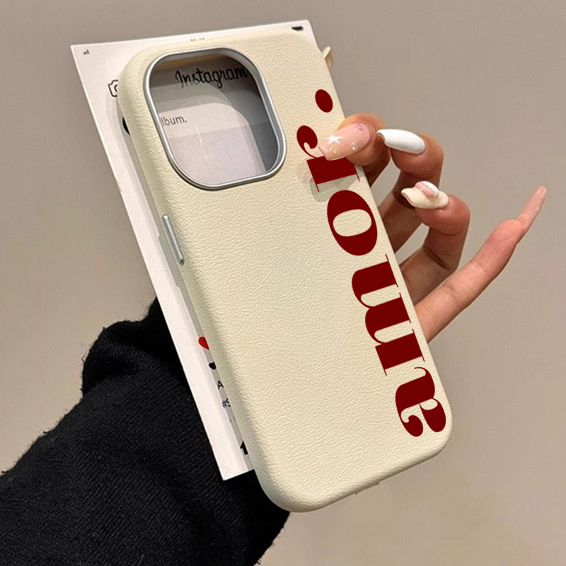 The Red Artistic Letter Lichee - Phone Accessories Red 评论和价格