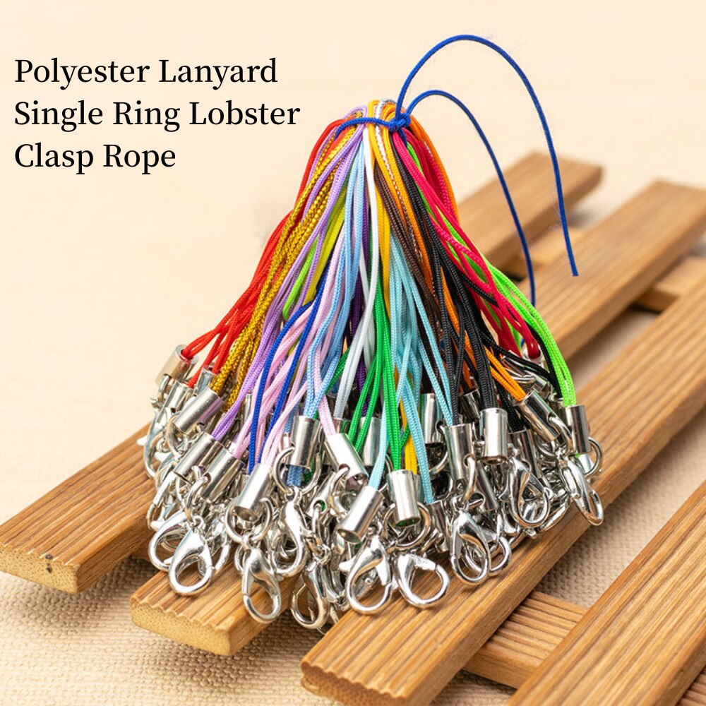 100pcs Polyester Lanyard Singl - Phone Accessories Hanger 评论和价格