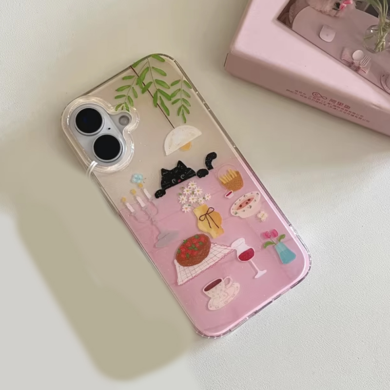Ins Girl Cute Dining Table Lit - Phone Accessories For Girls 评论和价格