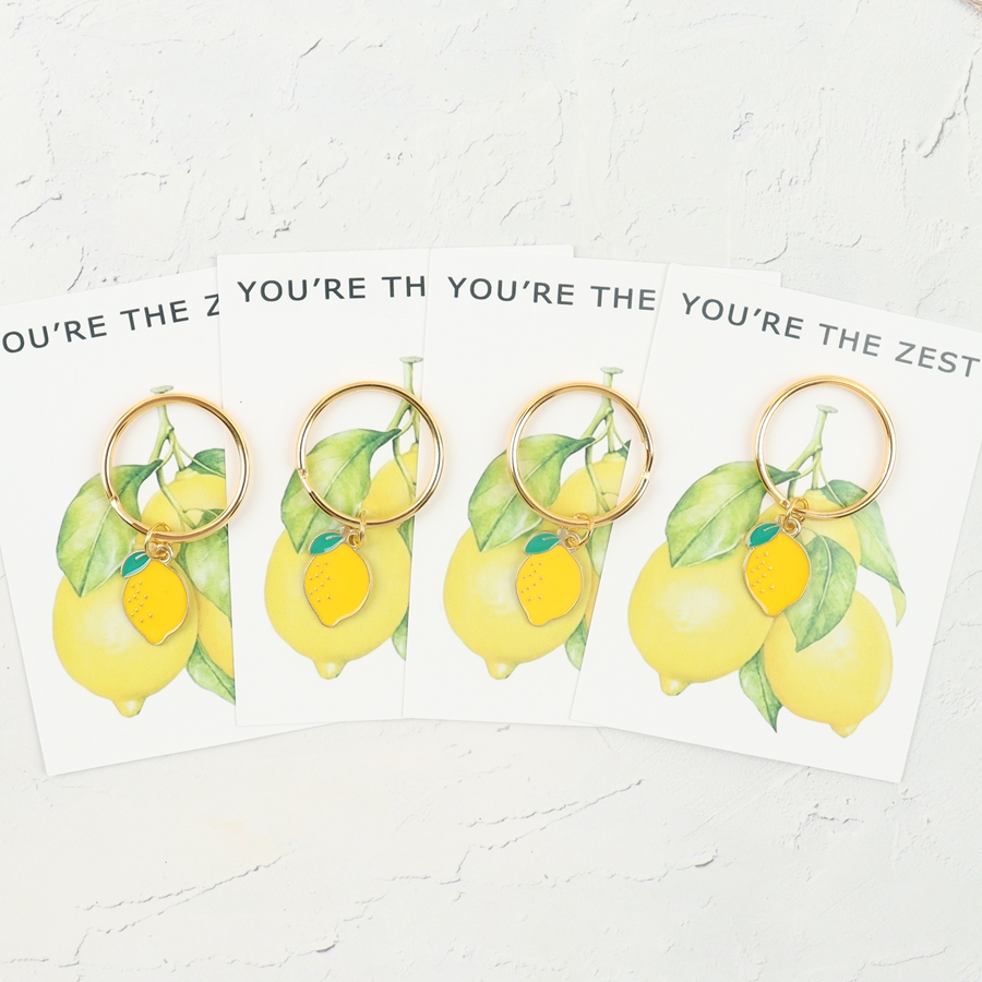 7 Chic Lemon Keychains, Includ - Phone Accessories Charms 评论和价格