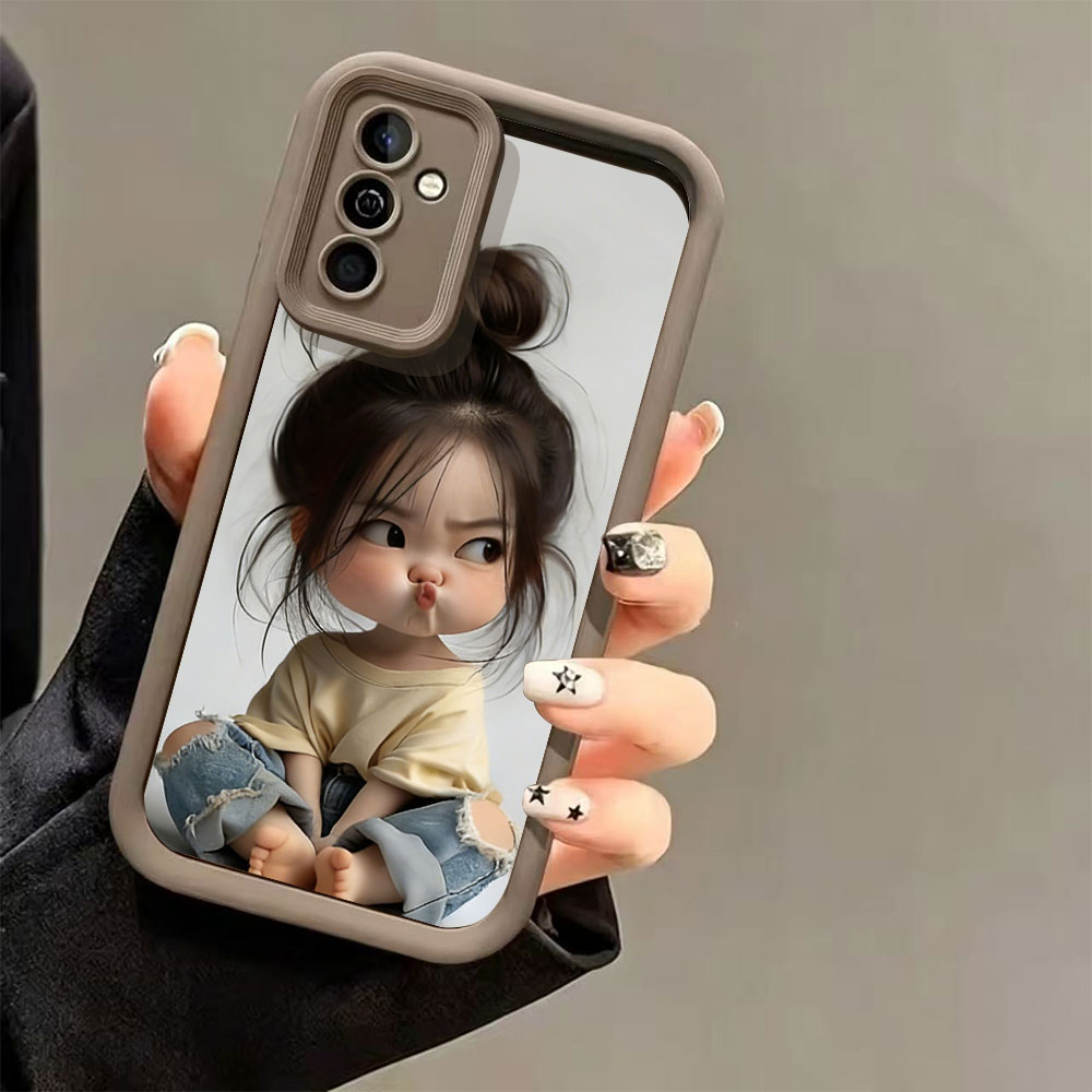 Meatball Head Girl Silicone Sh - Phone Accessories For Girls 评论和价格