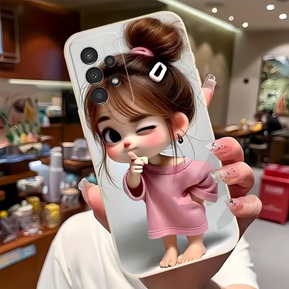 Cute Cartoon Girl Pattern Desi - Phone Accessories For Girls 评论和价格