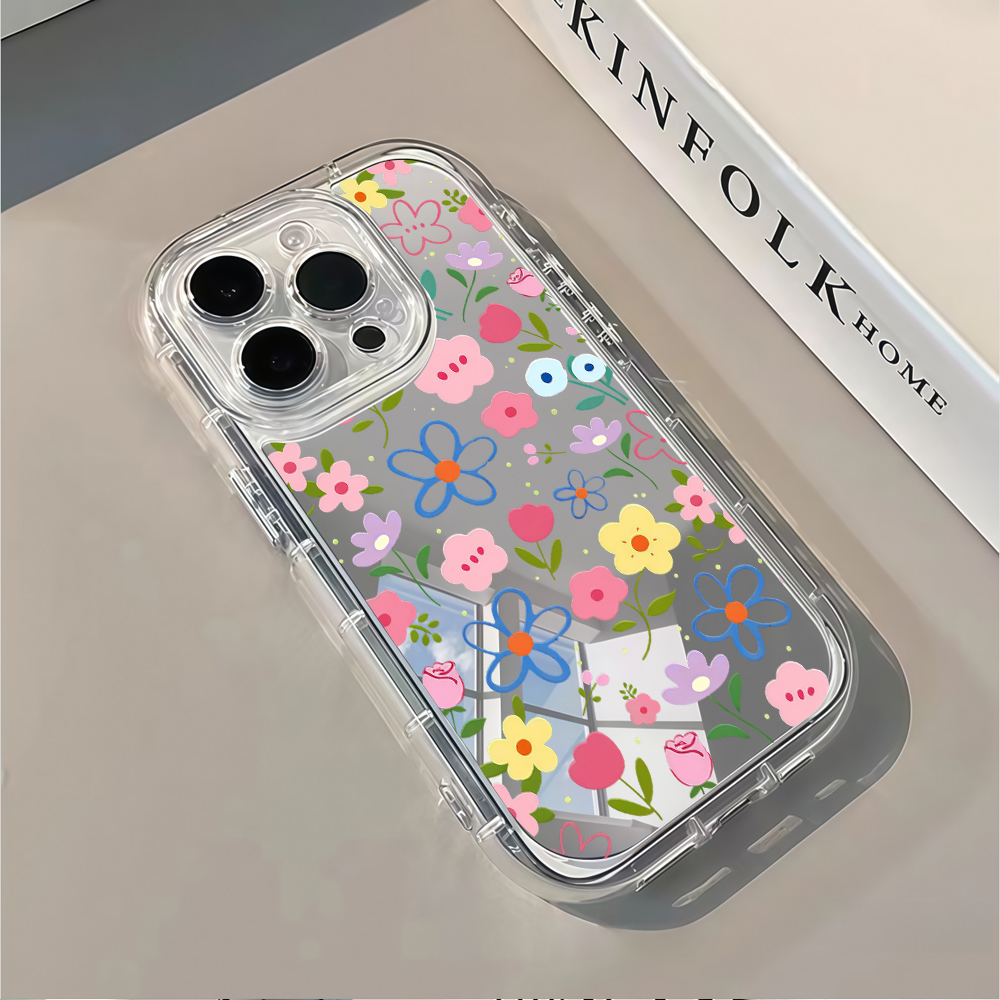 Korean Ins Style Floral Silver - Phone Accessories Iphone 评论和价格