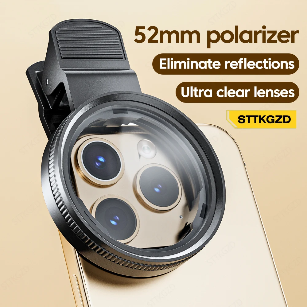 New 52mm CPL Mobile Phone Lens - Lens Camera Clip 评论和价格