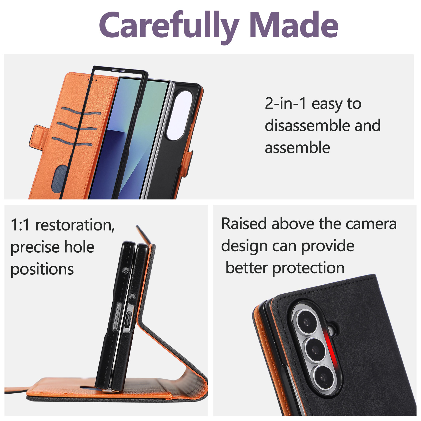 Flip Retro Leather Wallet Phon - Phone Accessories Hippers 评论和价格