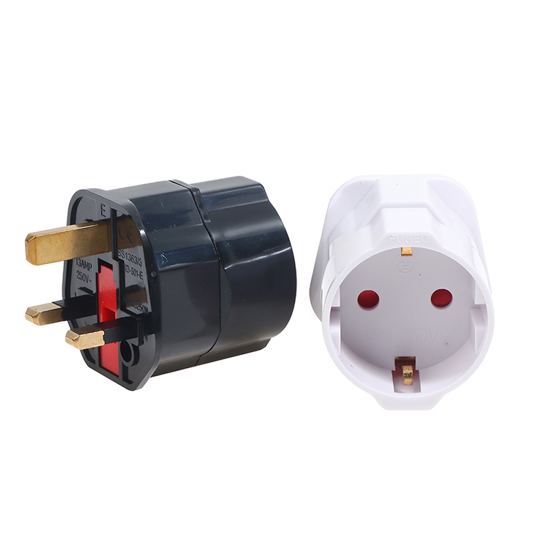 1Pc EU Euro 2 Pin To UK 3 Pin  - Phone Accessories Uk 评论和价格