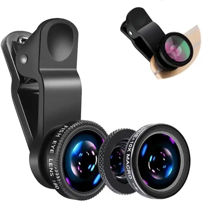 3in1 Fisheye Wide Angle Micro  - Lens Camera Clip 评论和价格